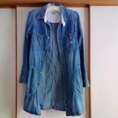【お値下げ】Lee ロング丈デニムシャツ ジャケットSサイズ