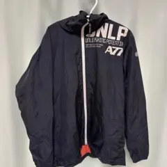 アシックス　ブラックウィンドブレーカー XL