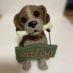 ほの様専用【新品・未使用】SETO CRAFT　「ウェルカムドッグ」犬の置物のサムネイル