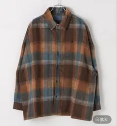 シャギーチェックシャツ