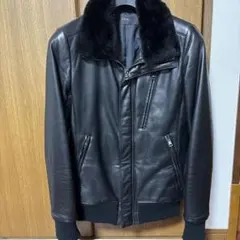 AKM ブラックレザー ジャケット