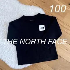 【美品✨】ザノースフェイス/長袖/ロンT/キッズ/ブラック【100】