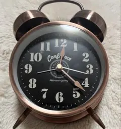 Conflance アナログアラーム時計 黒/銅色