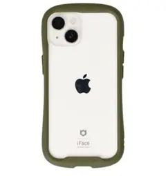 iFace iPhone14 ハードケース　カーキ色