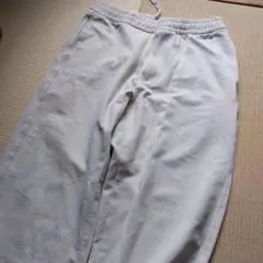 UNIQLO ウォッシュジャージージョガーパンツ S ライトグレー