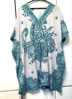 新品未使用　タイ製　ビーチウェア　ポンチョ　チュニック　ワンピース