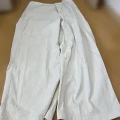 ユニクロ　ハイウエストコーデュロイワイドストレートパンツ　ウエスト79