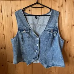 H&M デニムベスト XLサイズ