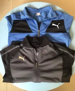 『PUMA』スポーツ用140 男子 黒&グレー☆ブルー&黒【2点セット】