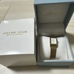 GRAND JOUR 腕時計 ゴールド スクエア