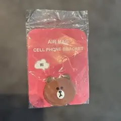 エアバッグスマホブラケット ブラウンのクマ