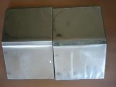 DVD&CDケース トールケース/２個セット（トメ：上フチなしの箱型）外ビニール