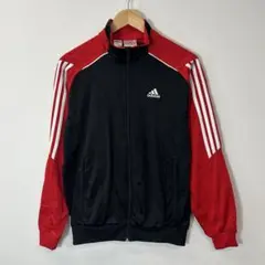 00's vintage adidas ジャージ レッド 3ライン スポーツ古着