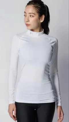 Under Armour HeatGear モックネック 長袖 ホワイト