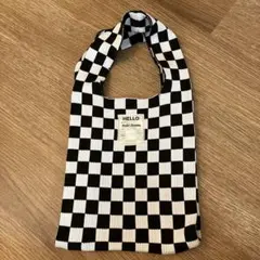 Rodeo Crowns チェッカー柄 ニット トートバッグのサムネイル