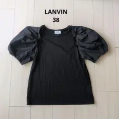 LANVINランバンオンブルー♡パフスリーブTシャツ38 黒
