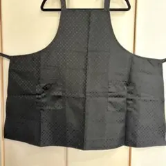 【未使用品】HANAE MORI　「エプロン」　ブラック　モノグラム柄
