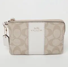 【新品☆即配送】コーチ COACH シグネチャー ジップ ポーチ リストレット