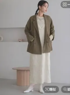 ローリーズファーム ワッシャーアソートキャミワンピース 新品未使用タグアイボリー