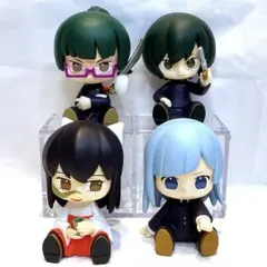 呪術廻戦 POPMART 庵歌姫 禅院真希 禅院真依 三輪霞 フィギュア 4体のサムネイル
