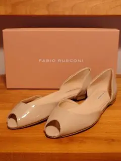 【新品】FABIO RUSCONI フラットパンプス オープントゥ　24cmのサムネイル