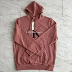 calvin klein jeans フード付きパーカー　ピンク　L