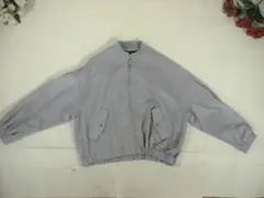 96398　ZARA　スエードブルゾン　グレー　S