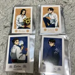 GiGO限定 進撃の巨人 フォト風カード エレン リヴァイ 4種