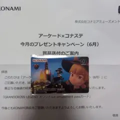 e-amusement pass グランドクロスレジェンド 当選者限定懸賞品