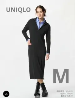 【新品未使用】UNIQLO　ハーフジップワンピース