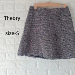 レディース theoryのツイードミニスカート