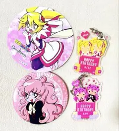 怪盗ジョーカー　ローズ　クイーン　缶バッジ・コースター・アクキー全4点セット