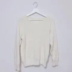 1/7まで出品❤︎即購入OK❤︎grove シャギーニット アイボリー M