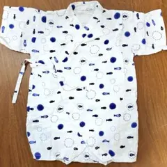 お魚甚平 ショートオール 男の子 ロンパース ベビー服　90