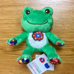 かえるのピクルス★赤・緑・青・アイボリー★マスコットとキーリング4匹セット かえるのピクルス☆赤・緑・青・アイボリー☆マスコットとキーリング4