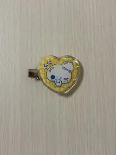 平成ファンシー おはじきシール風 前髪クリップ あわわちゃん