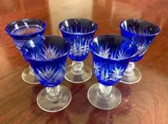 切り子 ショットグラス 5個セット（中古）