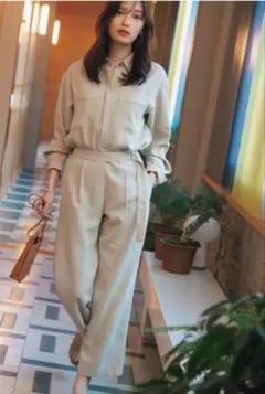 プラステ　大人セットアップ　シャツ✕パンツ　オケージョン　カジュアル