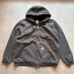 Carhartt 裏地サーマル　フルジップパーカー　XL グレー