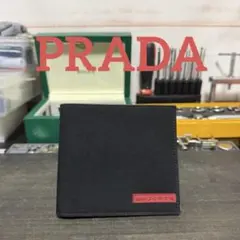 PRADA プラダ スポーツ二つ折り財布 ブラックコイン入れ付