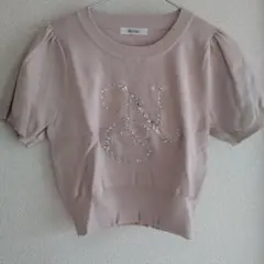 NICE CLAUP ロゴビジューニットのサムネイル