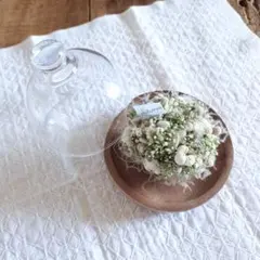 魔女の棲む森 ドライフラワー リース ミニタルト ガラスドーム トレイ セット