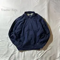 90s00sTRADER BAY古着スウィングトップネイビー チェック裏地