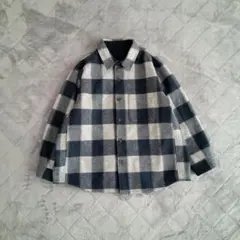 未使用！　ユニクロ　オーバーシャツジャケット　チェック　大きいサイズ