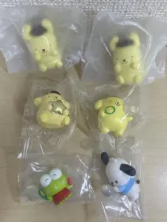 サンリオ　ガチャ　フィギュア　6点　ポムポムプリン　けろっぴ　ポチャッコ