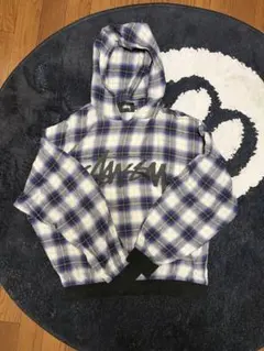 Stussy チェック柄 フーディー パーカー