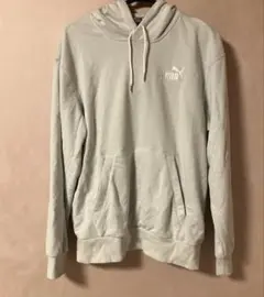 PUMAプーマ　メンズMサイズ　パーカー　ライトブルー