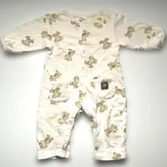 futafuta クマ柄 長袖 ロンパース 60 - 70 cm