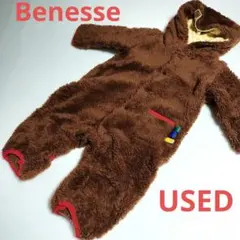 USED★ベネッセ★ベビー服・子供服・カバーオール・防寒・ボア・70㌢