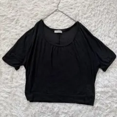 OLIVE des OLIVE　ラメ入りドルマンスリーブニット　黒◆A2018のサムネイル
